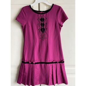 KC Parker By Hartstrings Dress Girls Size 14‎ Fuchsia Pink and Black